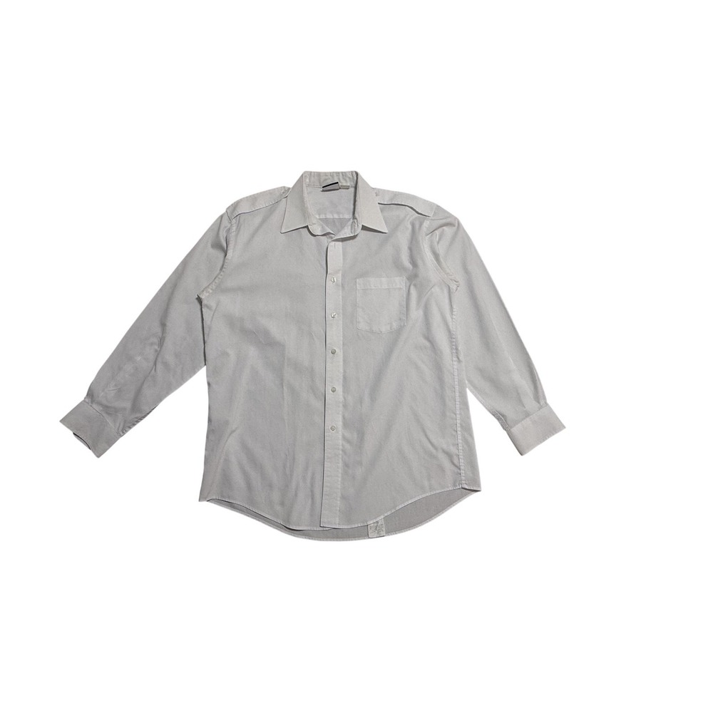 Flying Cross Dress Shirt Mens 16.5 34/35 White US Navy Uniform Long Sleeve Duty